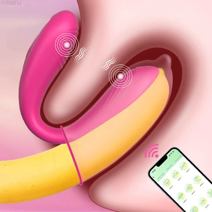 App-Controlled Wearable Vibrator – Dual Clitoral & G-Spot Pleasure
