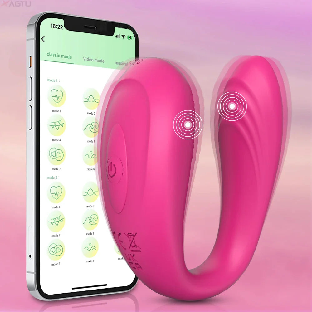 App-Controlled Wearable Vibrator – Dual Clitoral & G-Spot Pleasure